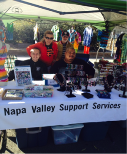 NVSS manning the booth at the Napa Farmers Market